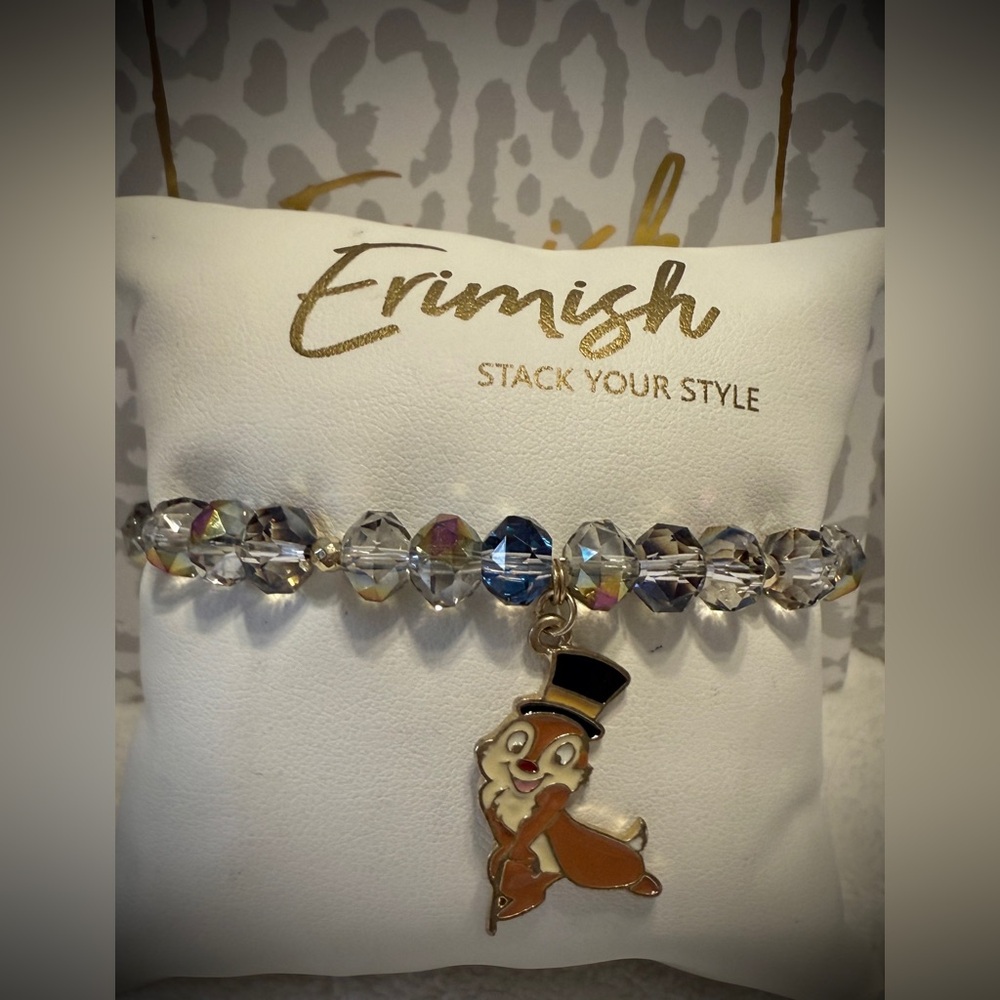 New ERIMISH Bracelet - DISNEY Chip ‘n Dale - Gem Jams & Regular Size Available